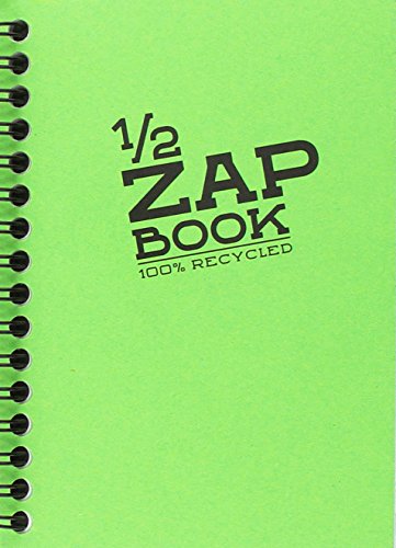 10,5 x 14,8 cm demi zap book à spirales en coul...