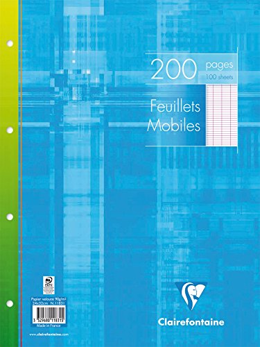 Feuillets mobiles paquet de 200 pages séyès sou...