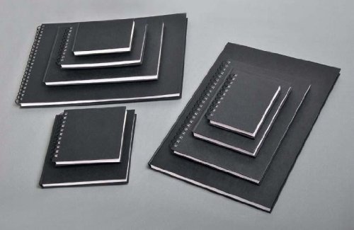 Clairefontaine Goldline, Carnet 10x10cm collé 140 grammes  Noir code EAN 3329680342369 