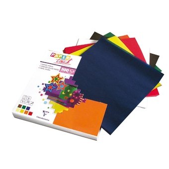 Clairefontaine Pochette 500f Papier Vitrail 15x15cm Assorties code EAN 3329680947106 