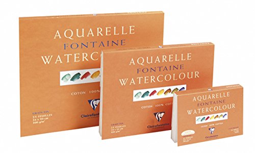 Bloc Fontaine 25 feuilles grain fin 10x15 300 g...