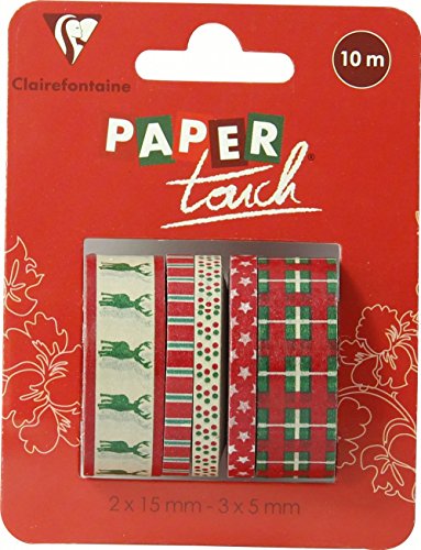 Ruban adhésif de décor 2 x 15 + 3 x 5 mm motif ...