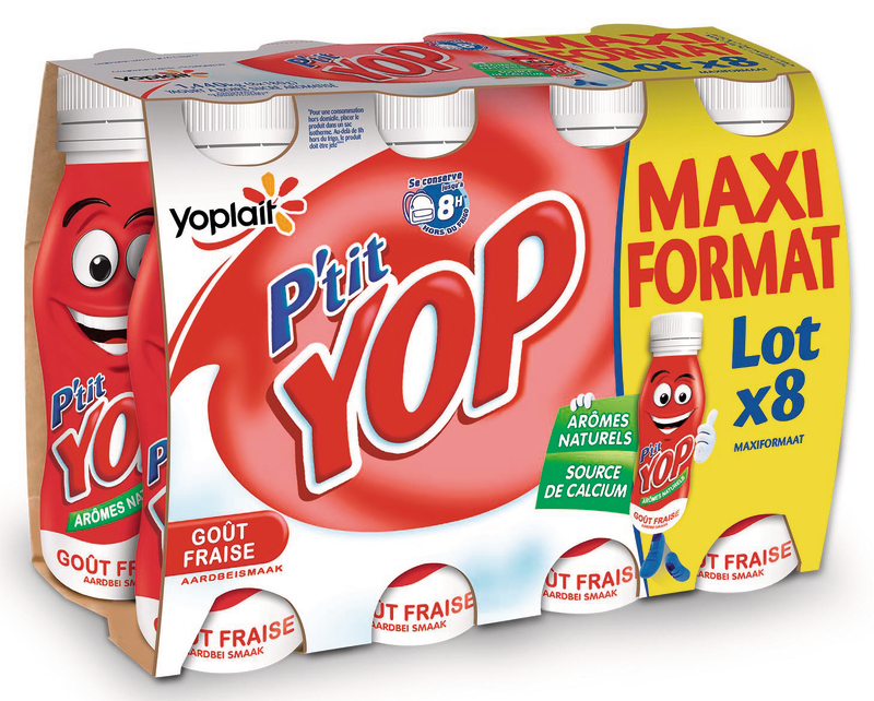 YOPLAIT P'TIT YOP FRAISE  8 X 180 G Yoplait