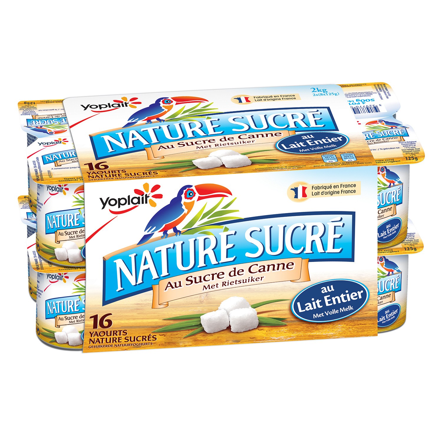 Yaourt nature sucré YOPLAIT 3329770052024 NATURE SUCREE
