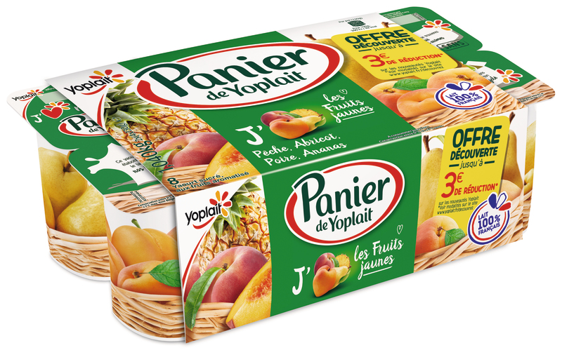 YAOURT PANIER FRUITS JAUNES Yoplait