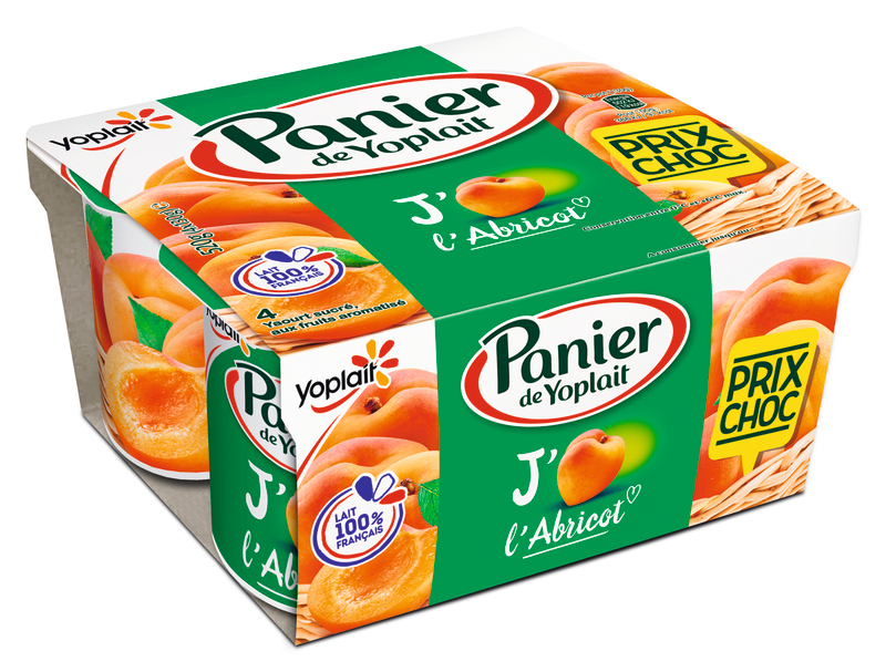 YAOURT AUX FRUITS PANIER PC ABRICOT Yoplait