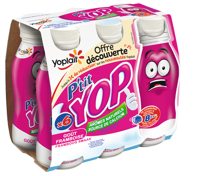 YAOURT À BOIRE PTIT YOP FRAMBOISE Yoplait