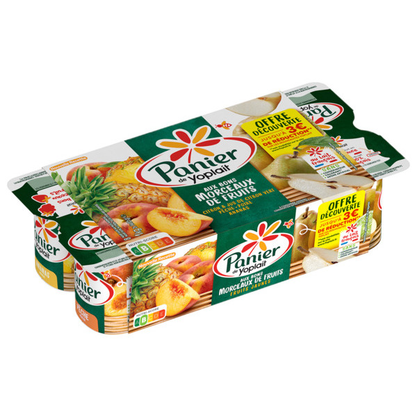 YAOURT PANIER AUX FRUITS JAUNES EN OFFRE DÉCOUV...