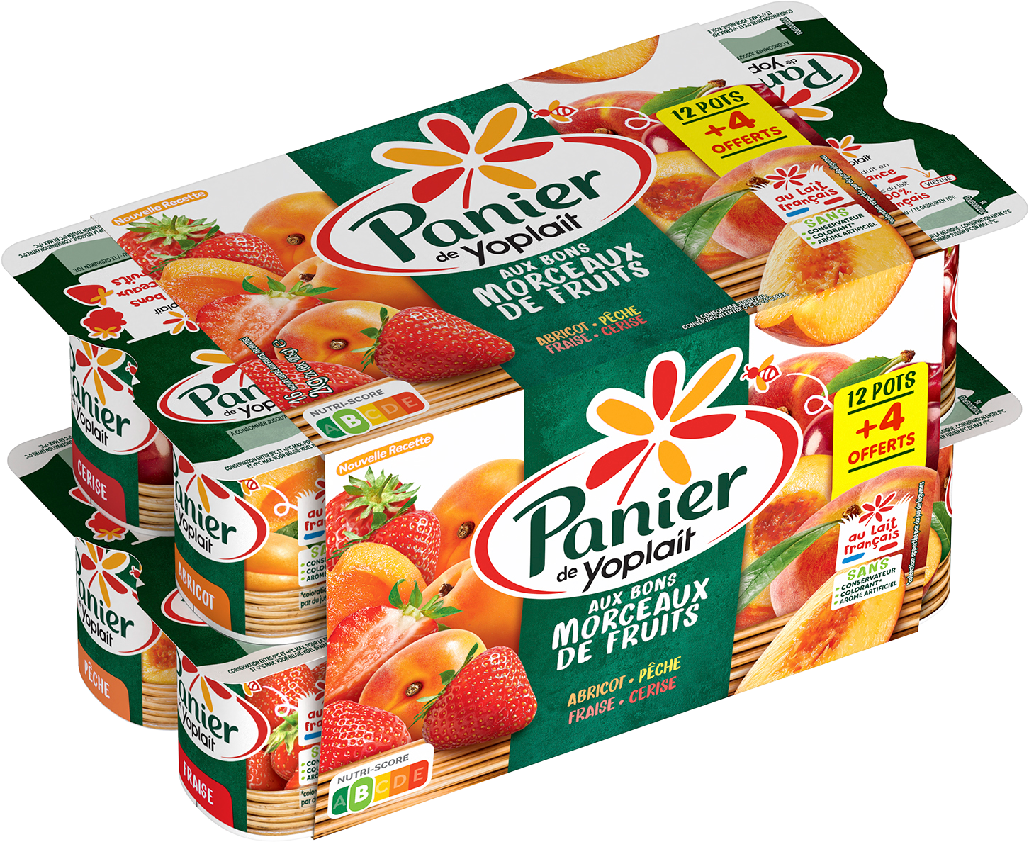  PANIER DE "YOPLAIT" PANACHÉS code EAN 3329770086272 