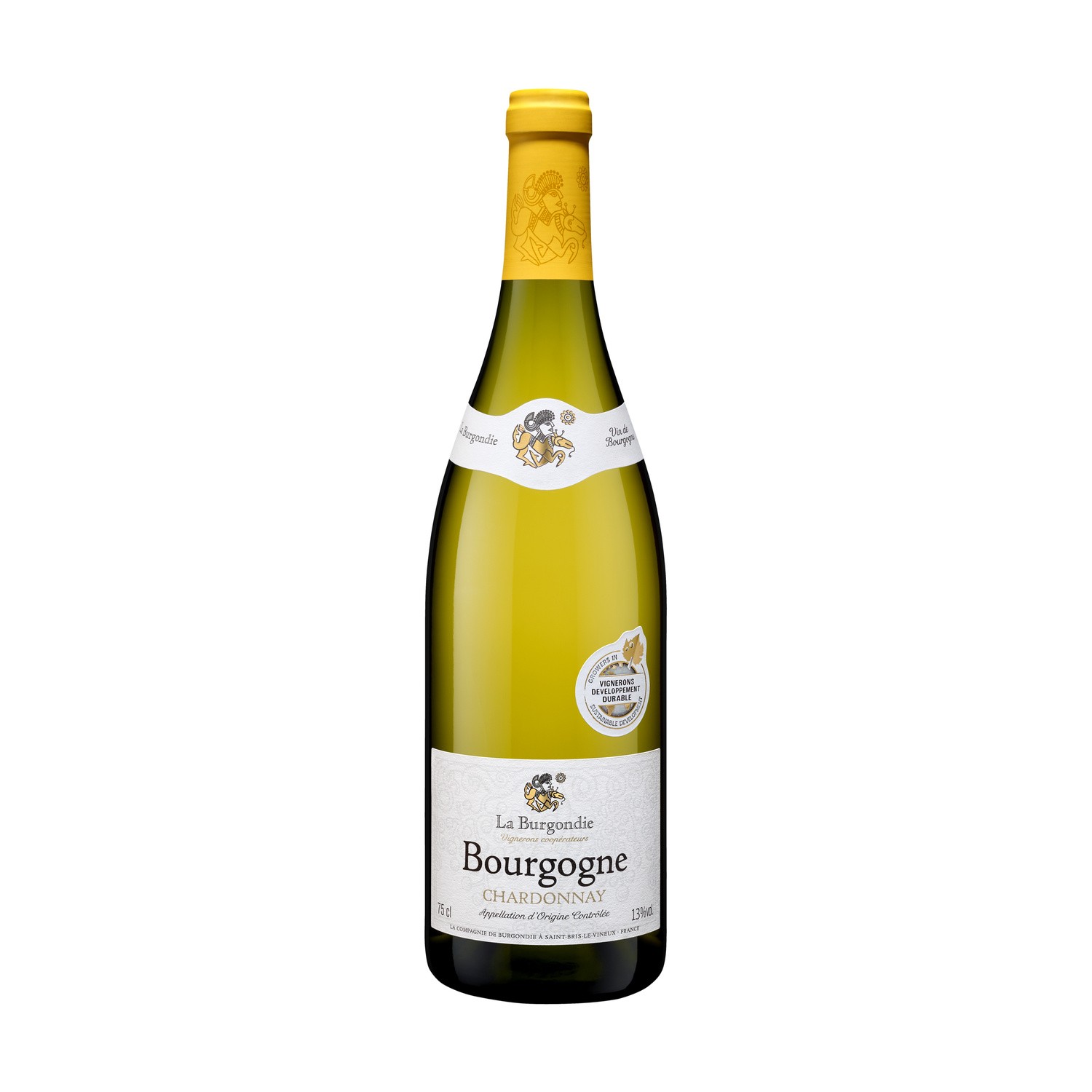 Vin blanc Bourgogne Chardonnay LA BURGONDIE