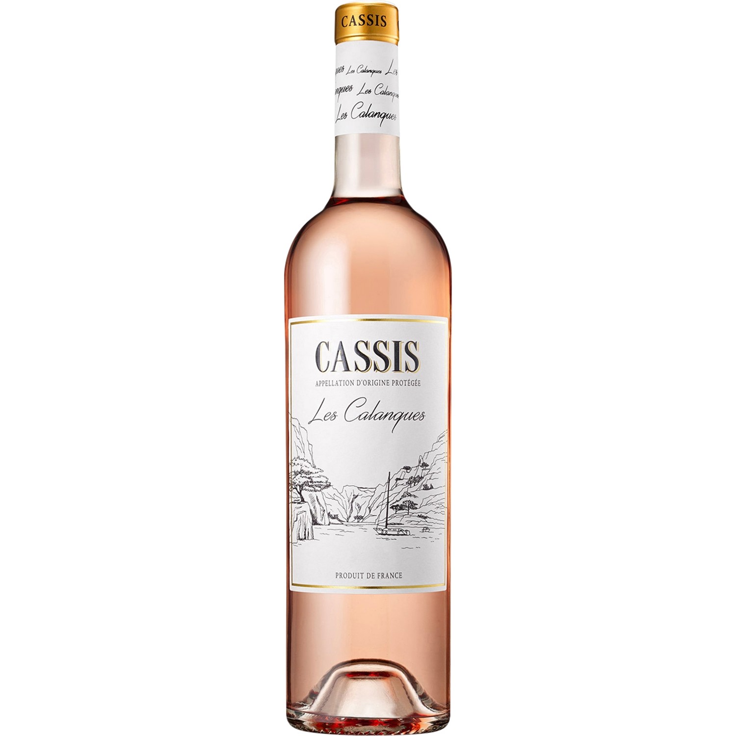 REFS.SANS MARQUE Vin rosé Provence Corse Cassis LES CALANQUES code EAN 3330620010095 