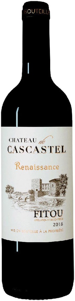 AOP(1) FITOU CHÂTEAU DE CASCASTEL “RENAISSANCE” 2018. code EAN 3331560500165 