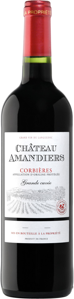  CORBIÈRES AOP ROUGE CHÂTEAU AMANDIERS GRANDE CUVÉE 2023 code EAN 3331560500820 