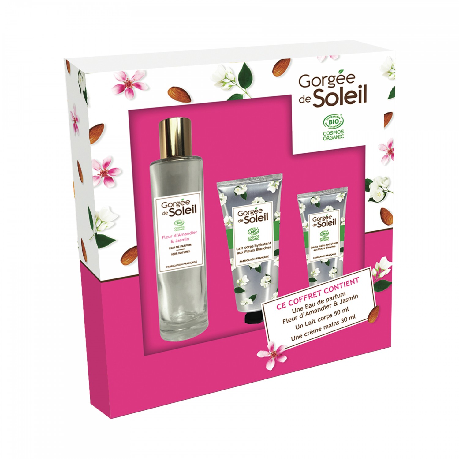 GORGEE DE SOLEIL Coffret parfum + soin fleur d'amandier et jasmin GORGEE DE SOLEIL code EAN 3331849015212 