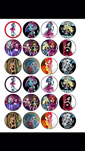 24 Décorations pour cupcakes Monster High