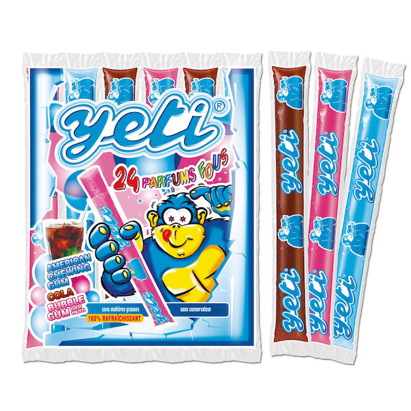 Sucettes rafraîchissantes surgelées