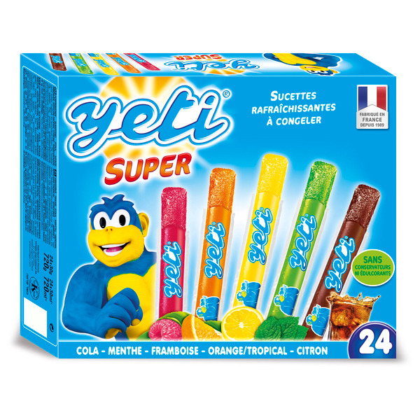 24 SUCETTES RAFRAICHISSANTES À CONGELER 
YETI