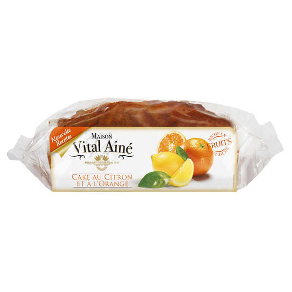 VITAL AINÉ CAKE AU CITRON ET À L'ORANGE
VITAL AINÉ code EAN 3333040008086 