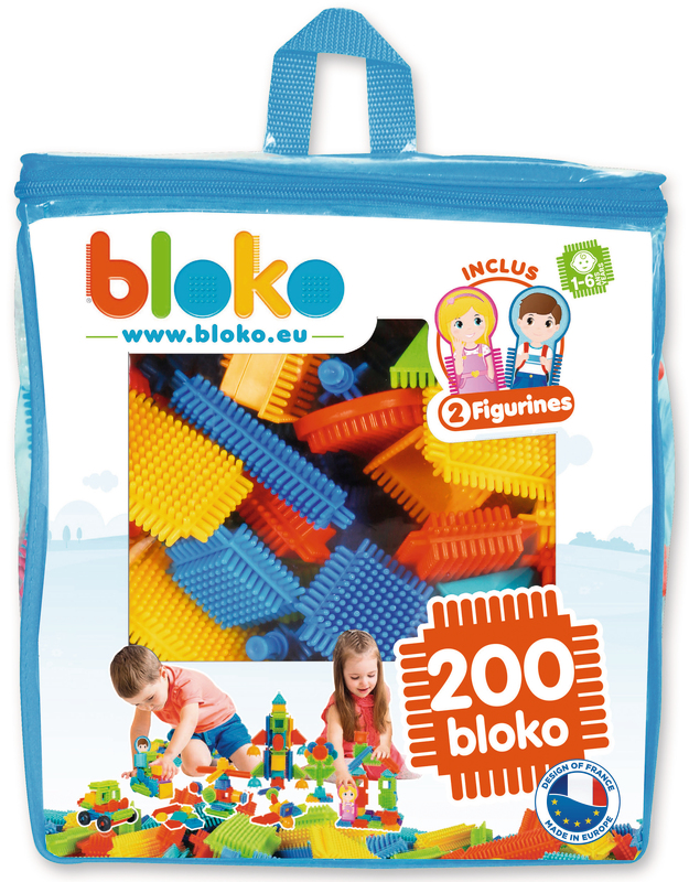  SAC DE 200 BLOKO AVEC 2 FIGURINES  code EAN 3333145035086 