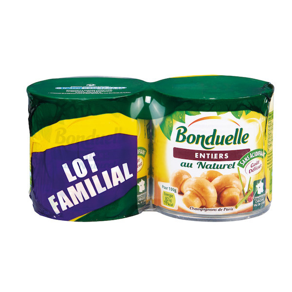 CHAMPIGNONS DE PARIS ENTIERS OU ÉMINCÉS AU NATU...
