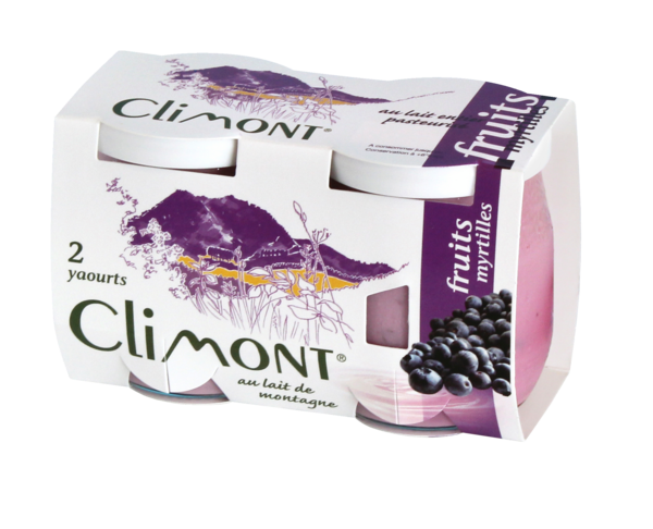 YAOURTS AU LAIT ENTIER DE MONTAGNE AUX MYRTILLES
