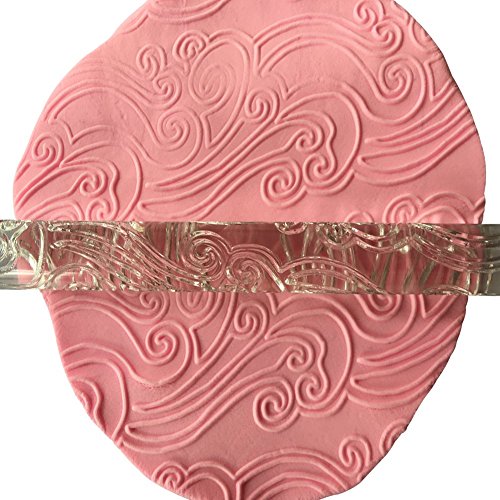Karen Baking Motif décoratif gâteau fondant embossed rolling pin gaufrage sucre artisanat de décoration outils code EAN 3333414407712 