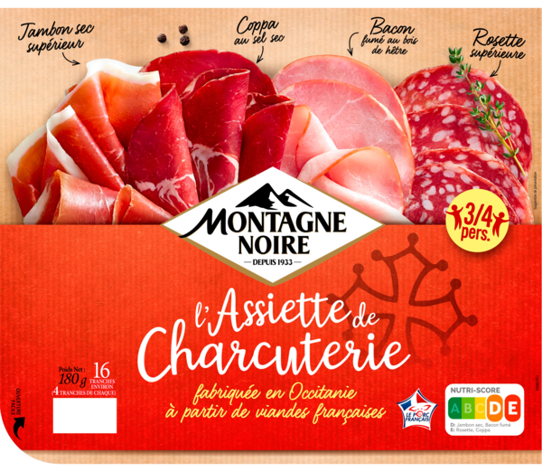 MONTAGNE NOIRE ASSIETTE DE CHARCUTERIE 
 code EAN 3333972041751 