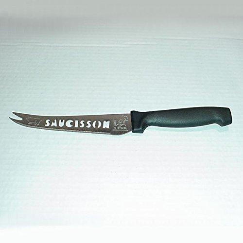 Roger Orfèvre ROGER ORFEVRE - Couteau à Saucisson inox évidé m.ABS 135 mm code EAN 3334254516039 