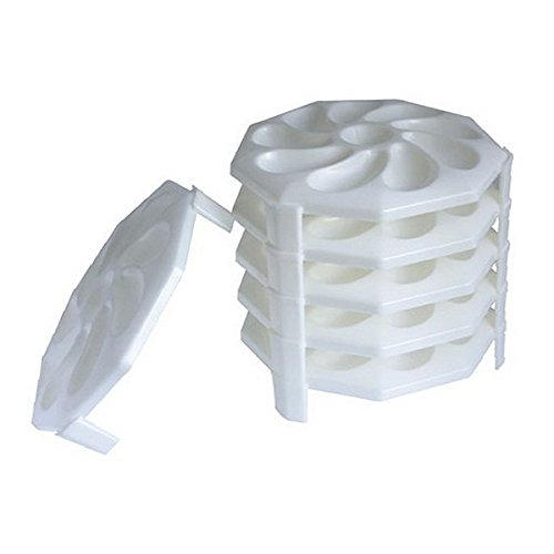 ROGER ORFEVRE Lot de 6 assiettes de 9 huitres B...