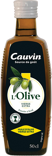 CAUVIN HUILE D'OLIVE VIERGE EXTRA EXTRAITE À FROID code EAN 3336590080120 
