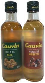 ASSORTIMENT D’HUILE DE NOIX ET D’HUILE DE NOISETTE “CAUVIN” 3336599104261 (3336599104261)