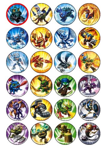 Lot de 24 décorations pour cupcakes Motif Skyla...