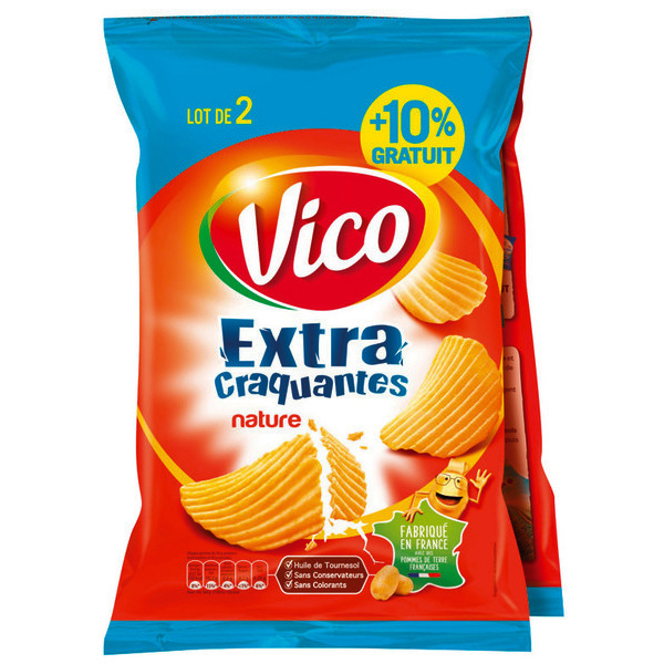 Chips extra craquantes nature 