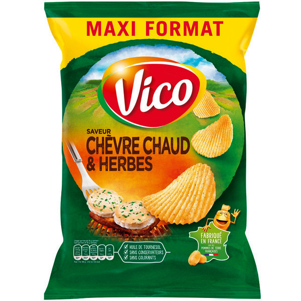 Chips saveur chèvre chaud & herbes
