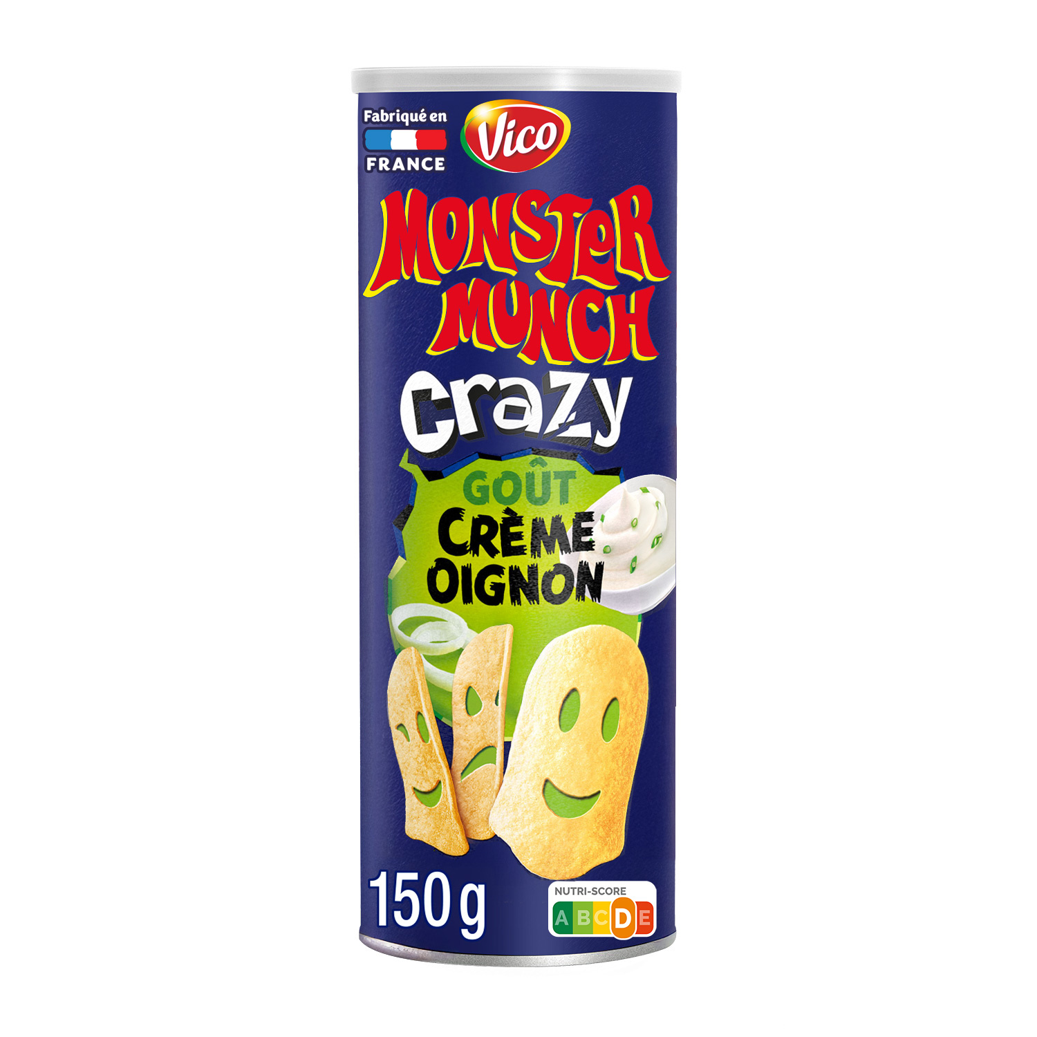 MONSTER MUNCH  CRAZY TUILES CREME OIGNON code EAN 3336972109067 