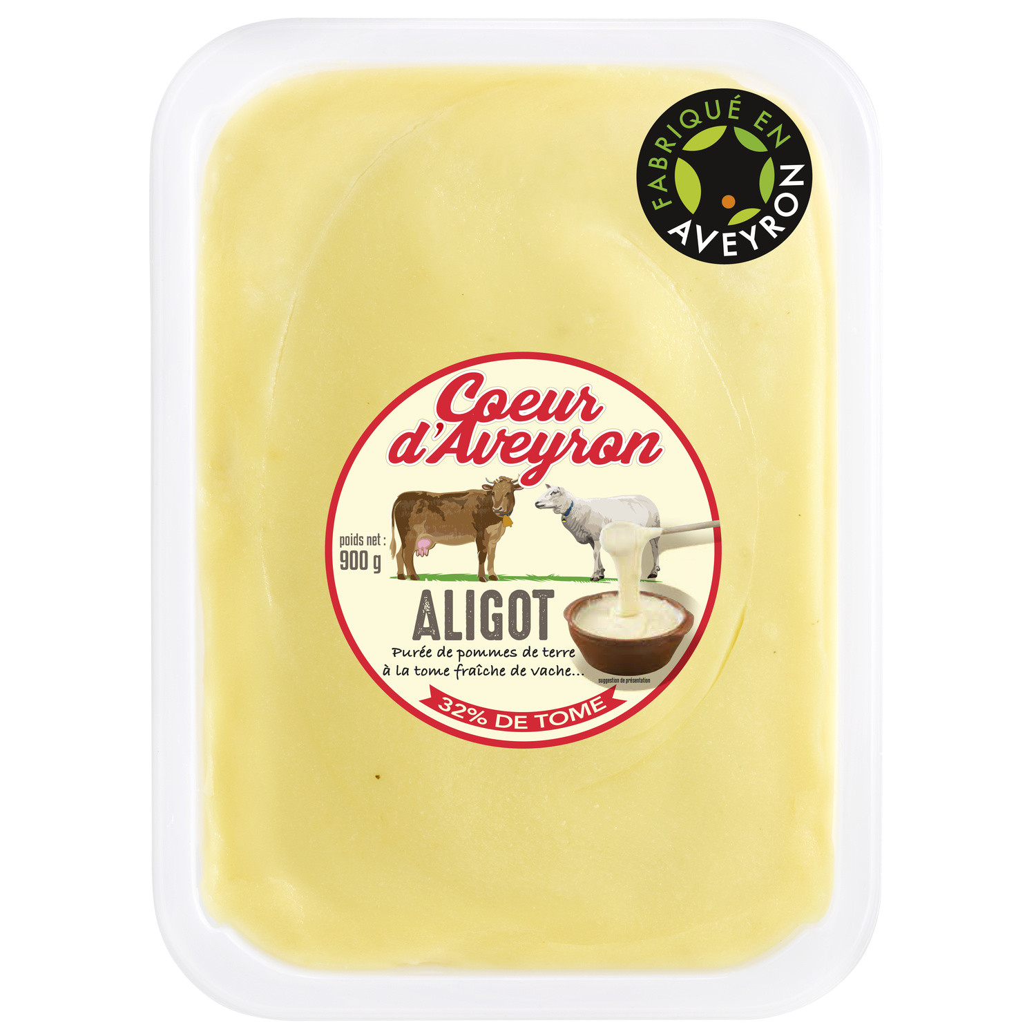 Purée de pomme de terre à la tomme fraîche de v...