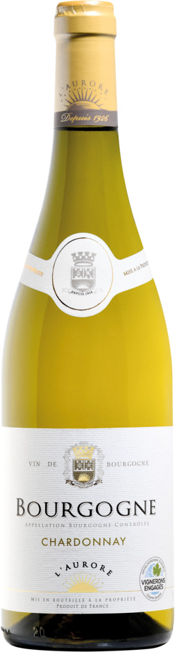 BOURGOGNE CHARDONNAY AOP BLANC L'AURORE 2023 3338590005202 BOURGOGNE CHARDONNAY AOP BLANC L'AURORE 2023 3338590005202