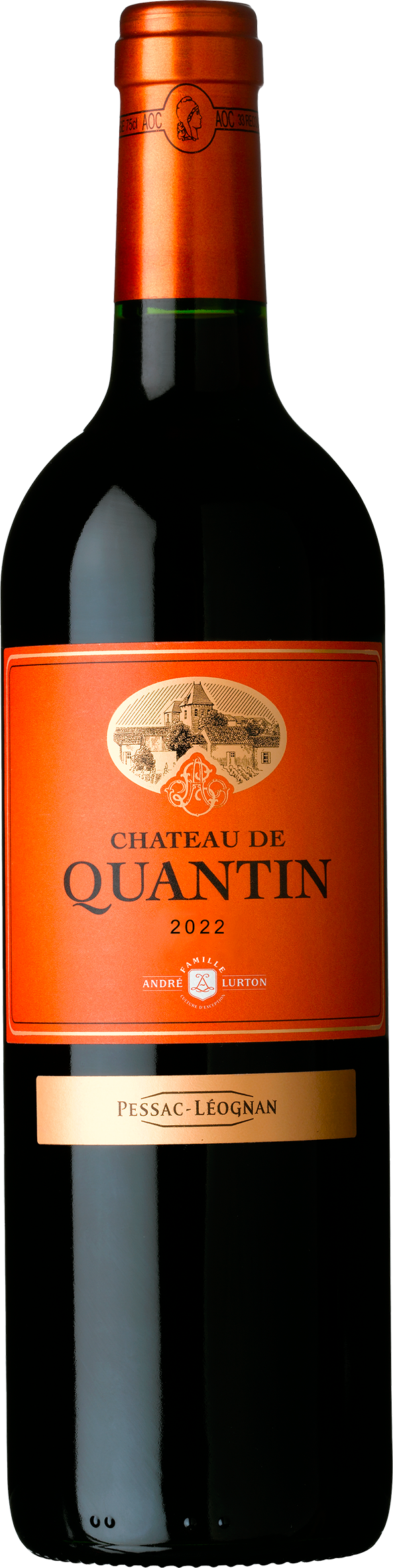 CHATEAU DE QUANTIN AOC PESSAC-LÉOGNAN ROUGE code EAN 3338835415100 