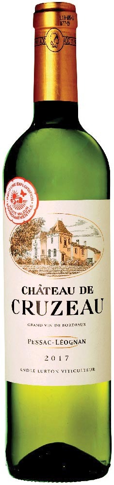 AOP(1) PESSAC-LÉOGNAN CHÂTEAU DE CRUZEAU 2017. 3338836317106 (3338836317106)