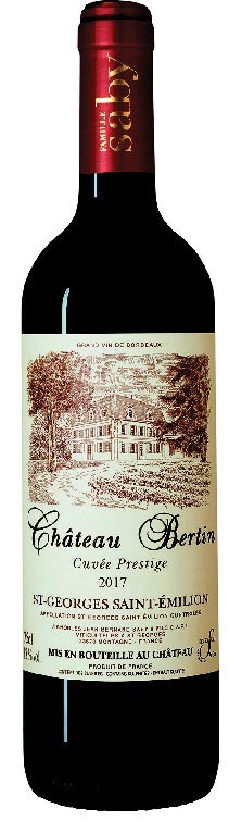 AOP (1) SAINT GEORGES SAINT-ÉMILION CHÂTEAU BERTIN “CUVÉE PRESTIGE” 2017. 3339001700693 (3339001700693)