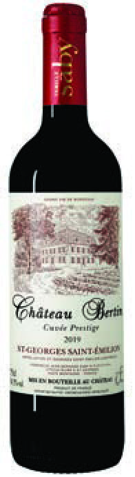 AOP(1) SAINT GEORGES SAINT-ÉMILION CHÂTEAU BERTIN “CUVÉE PRESTIGE” 2019. 3339001900697 (3339001900697)