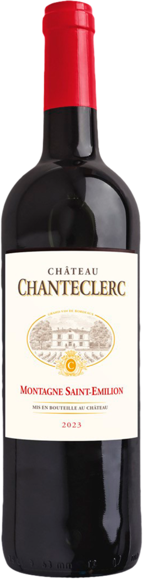  AOP MONTAGNE SAINT-ÉMILION ROUGE - CHÂTEAU CHANTECLERC 2023 code EAN 3339002300182 