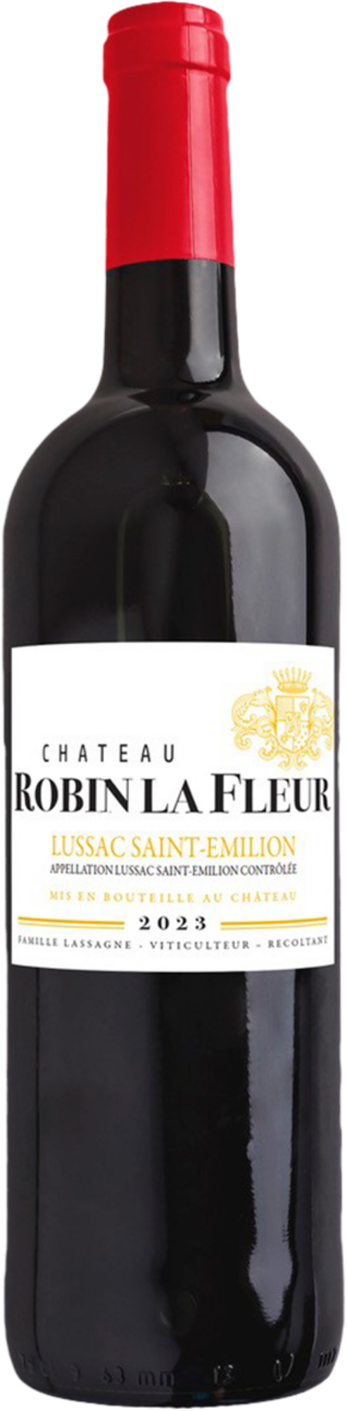  AOP LUSSAC SAINT-EMILION  ROUGE - CHÂTEAU ROBIN LA FLEUR 2023 code EAN 3339002300410 