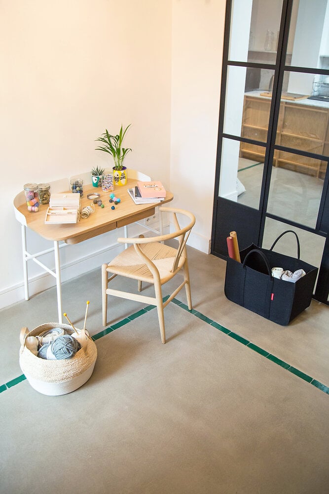 Panier à bûches et granulés Bicolor Natura