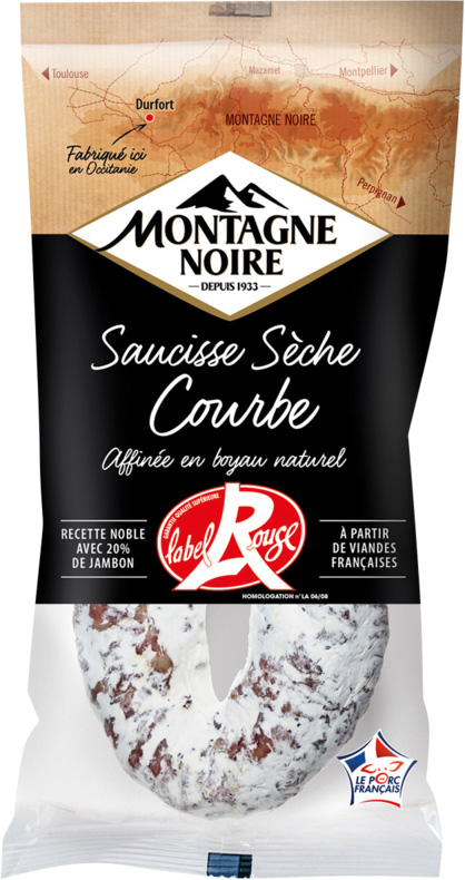  SAUCISSE SECHE LABEL ROUGE MONTAGNE NOIRE code EAN 3339720410392 