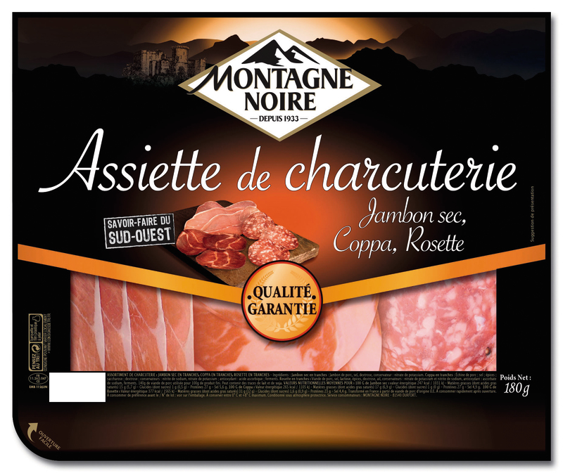 montagne noire ASSIETTE DE CHARCUTERIE montagne noire code EAN 3339720417513 