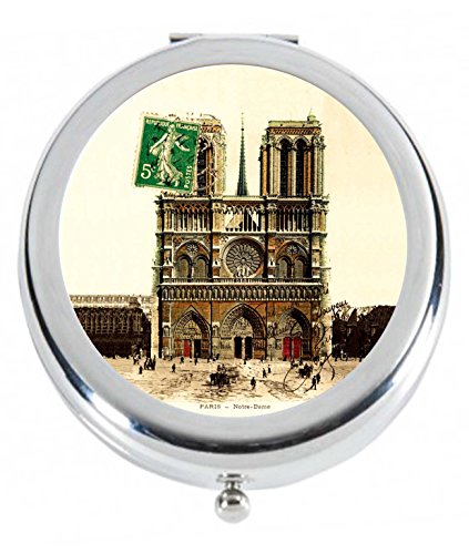 Miroir de poche - Carte postal de Notre Dame de...