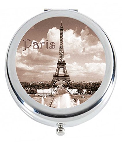 Miroir de poche - Tour Eiffel sépia