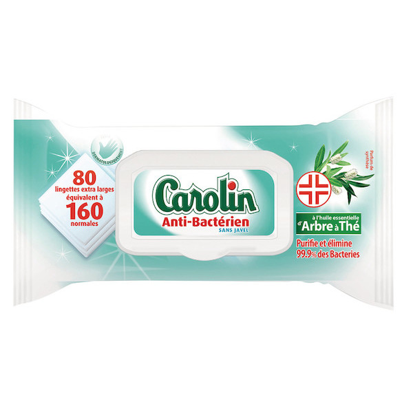 Lingettes Anti-bactérien