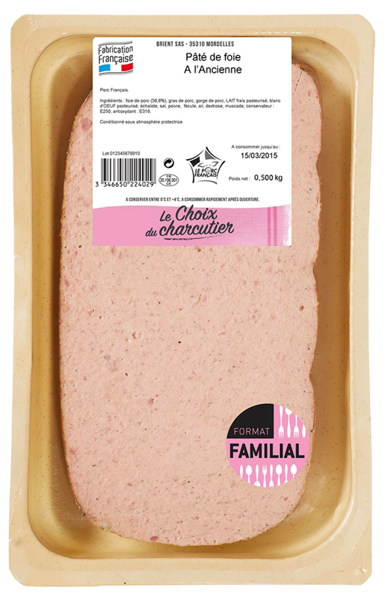 Pâté de foie à l'ancienne 3346650211869 JEAN BRIENT Pâté de foie à l'ancienne 3346650211869 JEAN BRIENT